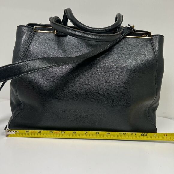 Fendi Black Leather Tote Bag - Picture 7 of 16